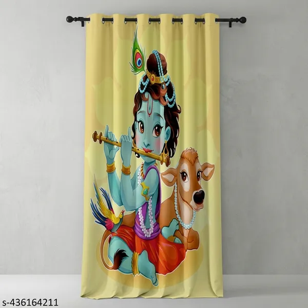 Multicolor_Polycotton_Blackout_Door_Curtain