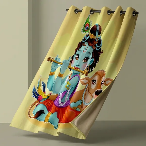 Multicolor_Polycotton_Blackout_Door_Curtain