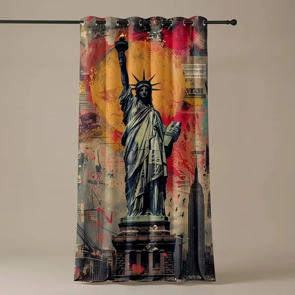 Multicolor_Polycotton_Blackout_Door_Curtain
