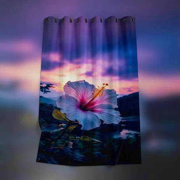 Multicolor_Polycotton_Crush_Texture_3D_Printed_Door_Curtain
