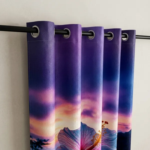 Multicolor_Polycotton_Crush_Texture_3D_Printed_Door_Curtain