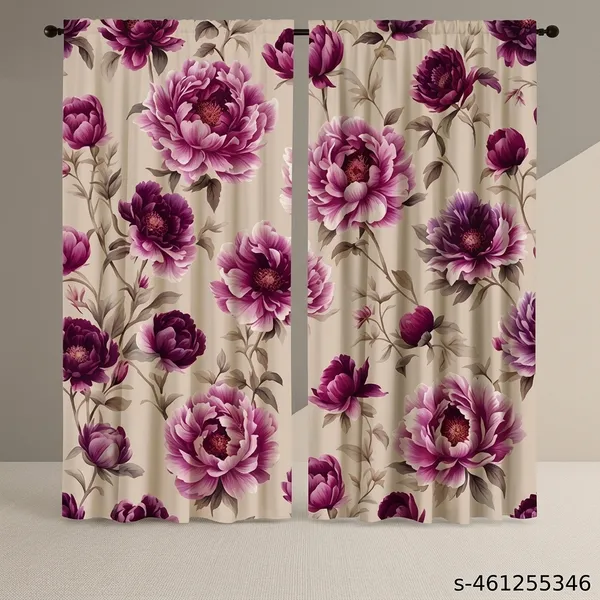 Pack_of_2_Pack_of_2__Multicolor_Polycotton_Light_Filtering_3D_Print_Door_Curtain
