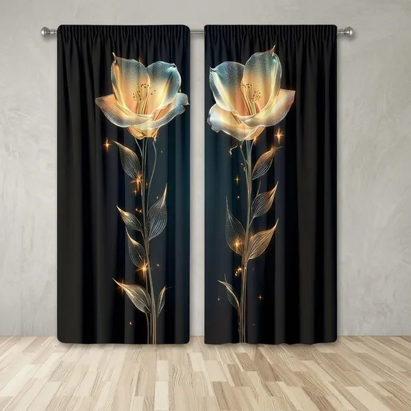 Pack_of_2_Pack_of_2__Multicolor_Polycotton_Light_Filtering_3D_Print_Door_Curtain
