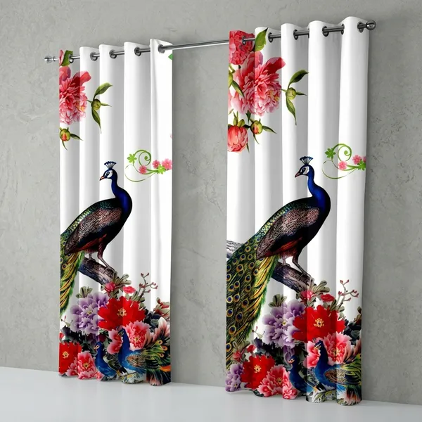 Pack_of_2_Pack_of_2__Multicolor_Polycotton_3D_Peacock_Floral_Print_Door_Curtain