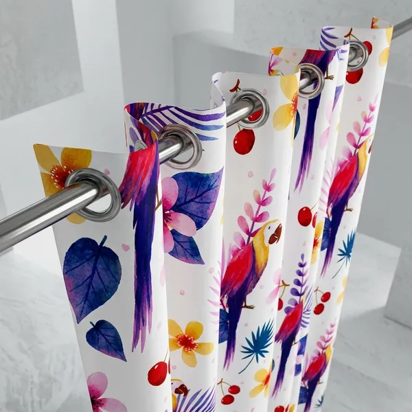Pack_of_2_Pack_of_2__Multicolor_Polycotton_Tropical_Floral_Aviary_Parrots_Digital_Print_Door_Curtain