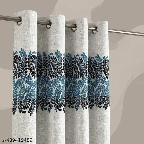 Multicolor_Polycotton_3D_Blackout_Print_Door_Curtain