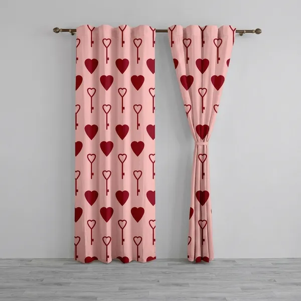 Pack_of_2_Pack_of_2__Multicolor_Polycotton_Contemporary_Heart_Print_Door_Curtain