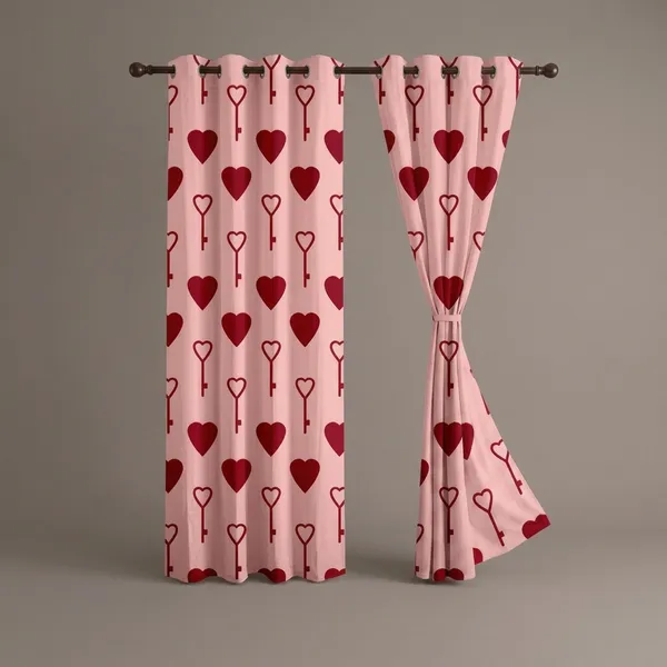 Pack_of_2_Pack_of_2__Multicolor_Polycotton_Contemporary_Heart_Print_Door_Curtain