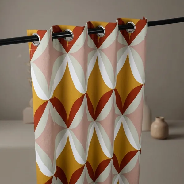 Multicolor_Polycotton_Geometric_Print_Door_Curtain
