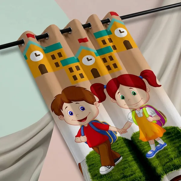 Multicolor_Polycotton_Kids_School_Theme_Print_Door_Curtain