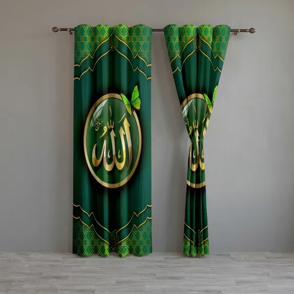 Multicolor_Polycotton_Islamic_Geometric_Print_Door_Curtain