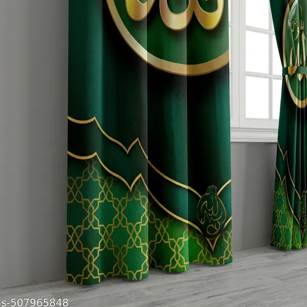 Multicolor_Polycotton_Islamic_Geometric_Print_Door_Curtain