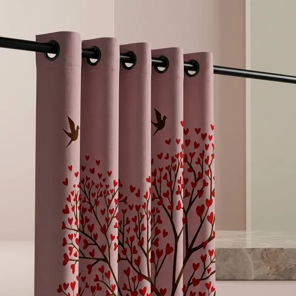 Multicolor_Polycotton_Tree_Of_Love_Print_Door_Curtain