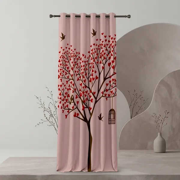 Multicolor_Polycotton_Tree_Of_Love_Print_Door_Curtain