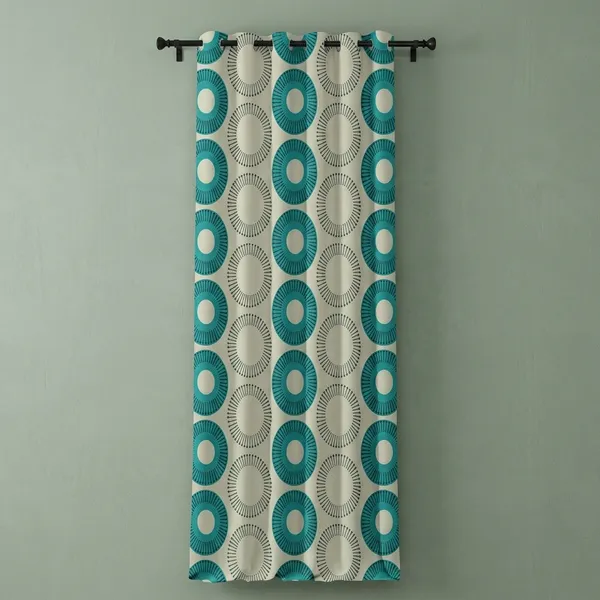 Multicolor_Polycotton_Modern_Geometric_Print_Eyelet_Door_Curtain