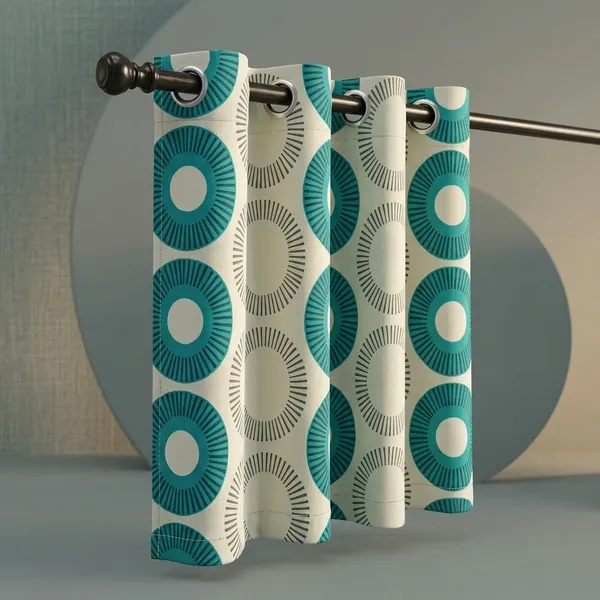 Multicolor_Polycotton_Modern_Geometric_Print_Eyelet_Door_Curtain