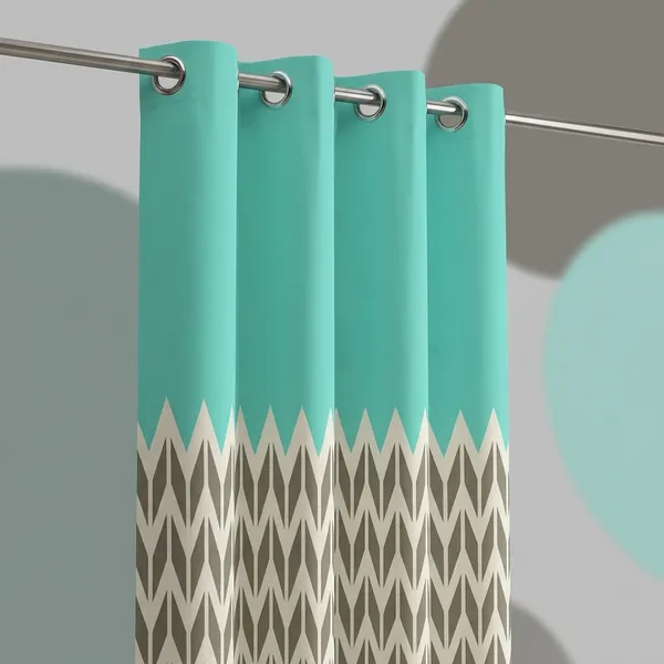 Multicolor_Polycotton_3D_Zigzag_Digital_Print_Door_Curtain