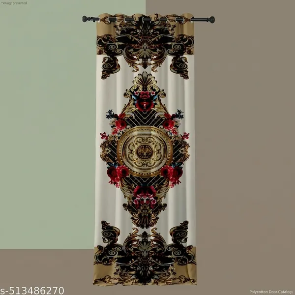 Pack_of_2_Pack_of_2__Multicolor_Polycotton_3D_Floralblack_Print_Door_Curtain