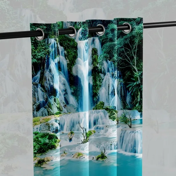 Multicolor_Polycotton_Eyelet_Tranquil_Waters_3D_Digital_Print_Door_Curtain