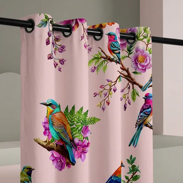 Pack_of_2_Pack_of_2__Multicolor_Polycotton_Nature-Inspi_Digital_Bird_Floral_Print_Door_Curtain