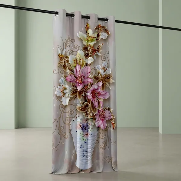 Pack_of_2_Pack_of_2__Multicolor_Polycotton_Light_Filtering_Floral_Print_Door_Curtain