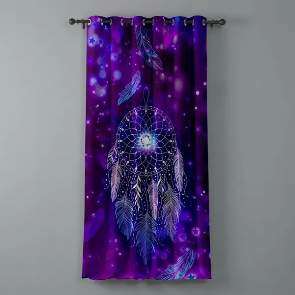 Multicolor_Polycotton_Bohemian_Mandala_Print_Rod_Pocket_Curtain