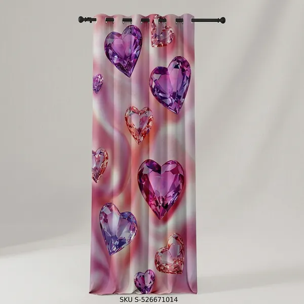 Pack_of_2_Pack_of_2__Multicolor_Polycotton_Blackout_3D_Diamond_Print_Door_Curtain