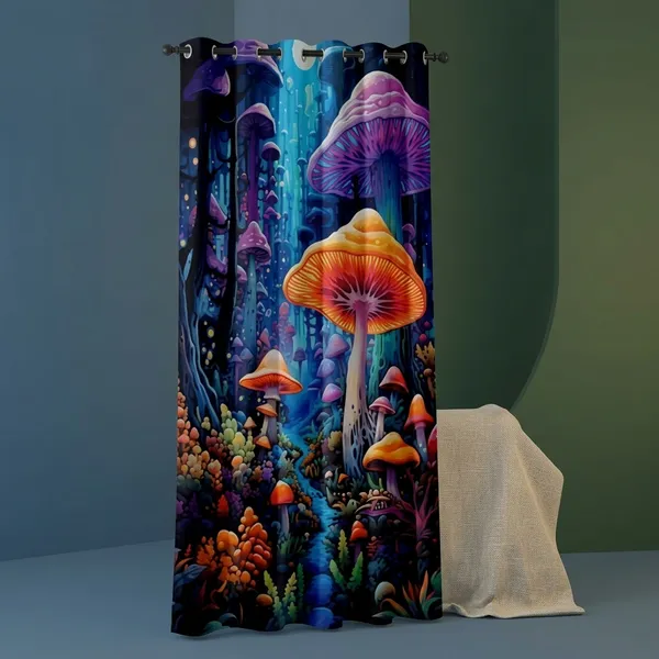 Pack_of_2_Pack_of_2__Multicolor_Polycotton_Blackout_Enchanted_Forest_Print_Window_Curtain