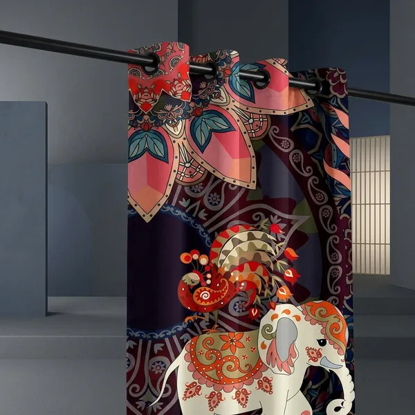Pack_of_2_Pack_of_2__Multicolor_Polycotton_Blackout_3D_Decorative_Print_Eyelet_Door_Curtain