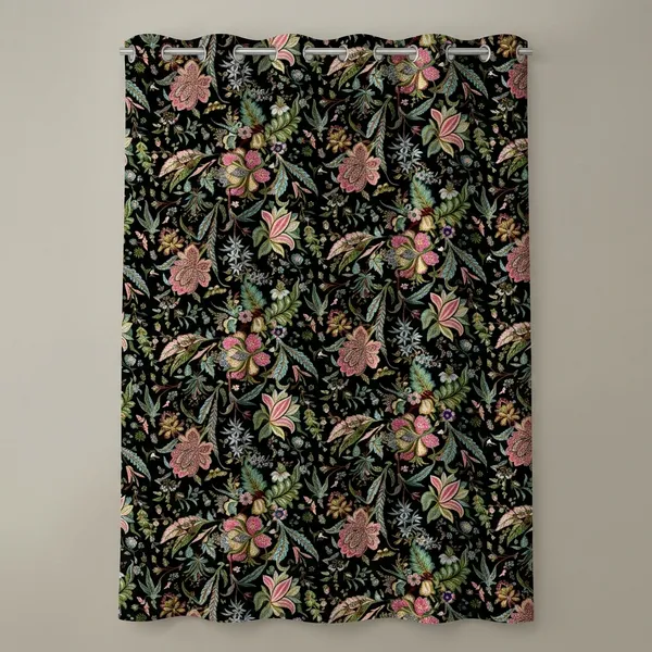 Pack_of_2_Pack_of_2__Multicolor_Polycotton_Blackout_Floral_Print_Eyelet_Door_Curtain