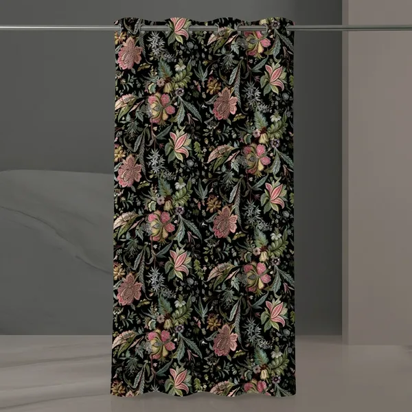 Pack_of_2_Pack_of_2__Multicolor_Polycotton_Blackout_Floral_Print_Eyelet_Door_Curtain