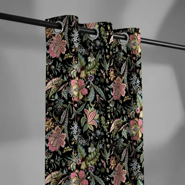 Pack_of_2_Pack_of_2__Multicolor_Polycotton_Blackout_Floral_Print_Eyelet_Door_Curtain