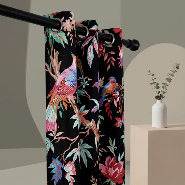 Multicolor_Polycotton_Modern_Animal_Print_Door_Curtain