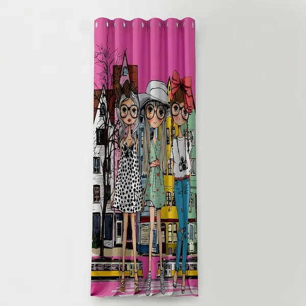 Multicolor_Polycotton_Kids_3D_Dolls_Digital_Print_Door_Curtain