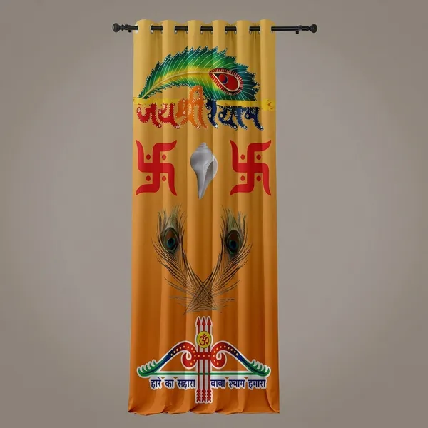 Multicolor_Polycotton_Devotional_Khatushyamji_3D_Digital_Print_Pooja_Curtain
