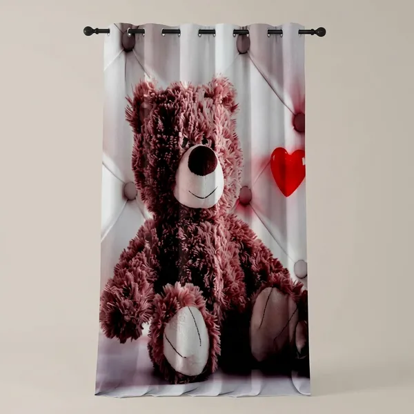 Multicolor_Polycotton_Kids_3D_Teddy_Digital_Print_Door_Curtain