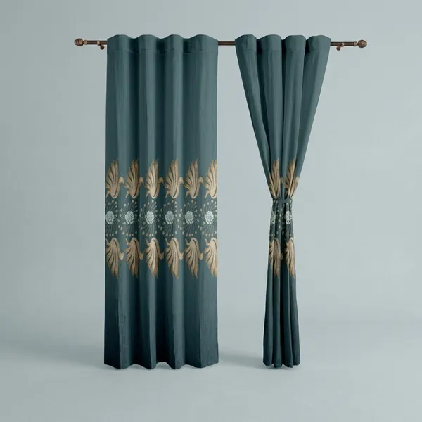 Multicolor_Polyester_Classical_3D_Chenille_Digital_Print_Grommet_Curtain