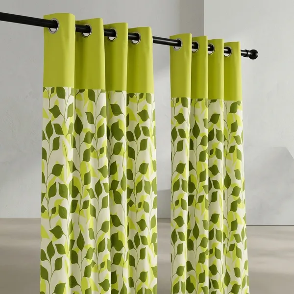 Multicolor_Polycotton_Modern_Green_Digital_Print_Door_Curtain