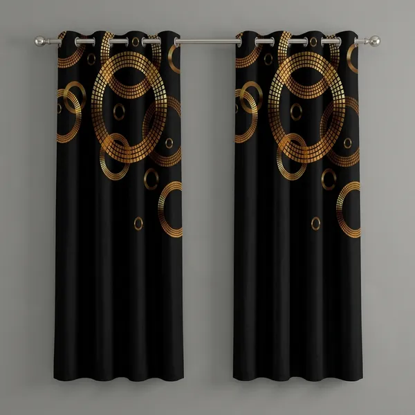 Multicolor_Polycotton_Modern_Print_Eyelet_Door_Curtain
