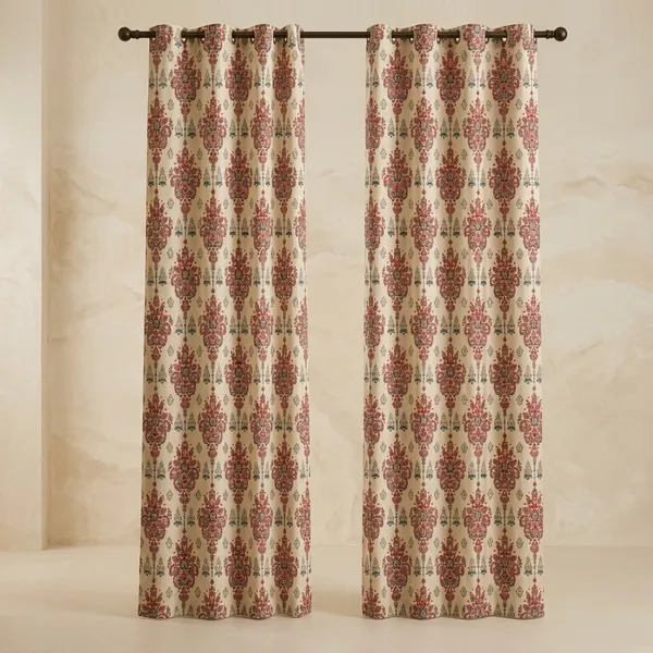Pack_of_2_Pack_of_2__Multicolor_Polycotton_Floral_Print_Eyelet_Window_Door_Curtain
