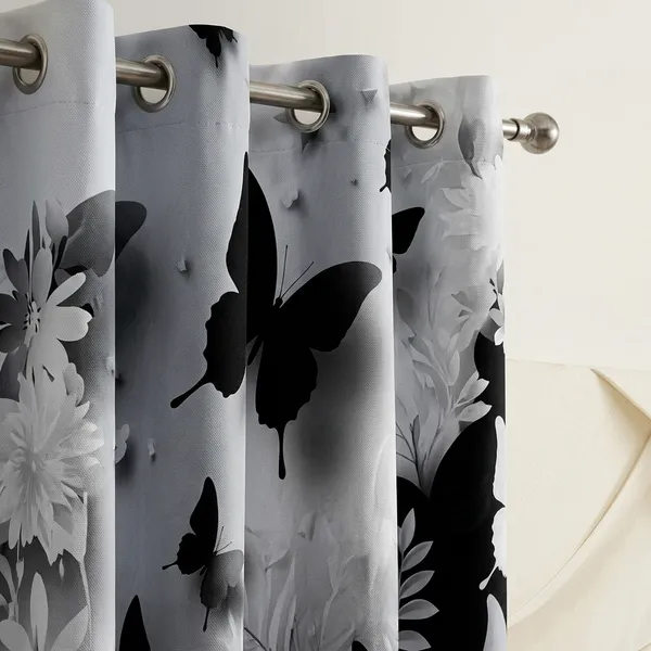 Multicolor_Polycotton_Blackout_Butterfly_Floral_Print_Curtain