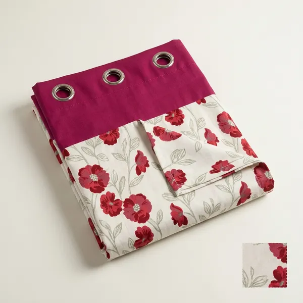 Pack_of_2_Pack_of_2__Multicolor_Polycotton_Modern_Floral_Print_Eyelet_Door_Curtain