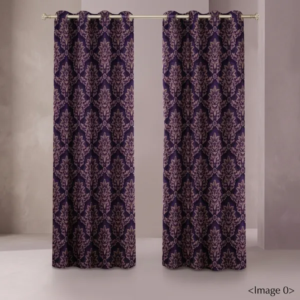 Multicolor_Polycotton_Floral_Damask_Print_Window_Curtain