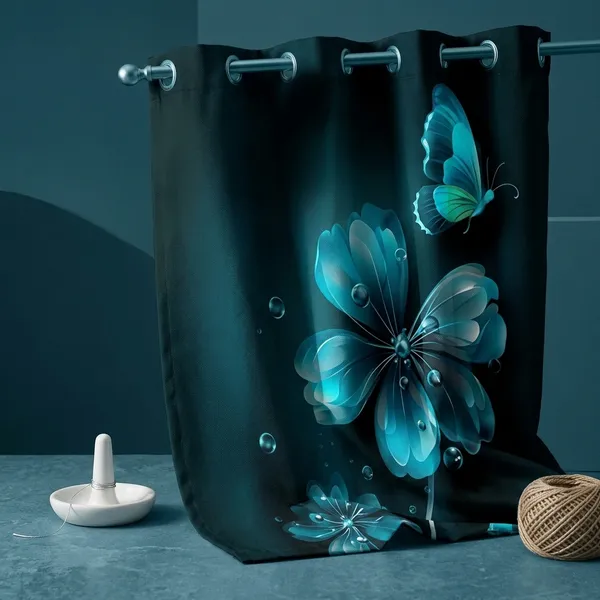 Pack_of_2_Pack_of_2__Multicolor_Polycotton_Modern_Butterfly_Floral_Print_Door_Curtain