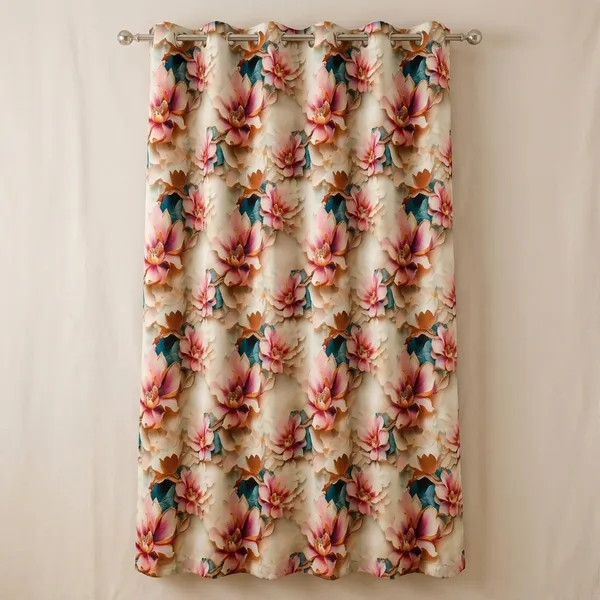 Pack_of_2_Pack_of_2__Multicolor_Polycotton_3D_Floral_Print_Eyelet_Door_Curtain