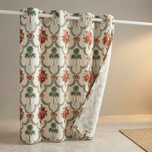 Pack_of_2_Pack_of_2__Multicolor_Polycotton_Floral_Damask_Print_Door_Curtain
