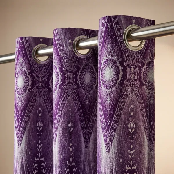 Pack_of_2_Pack_of_2__Multicolor_Polycotton_Classic_Floral_Damask_Print_Door_Curtain