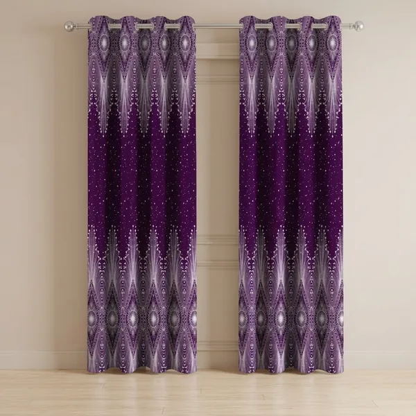 Pack_of_2_Pack_of_2__Multicolor_Polycotton_Classic_Floral_Damask_Print_Door_Curtain