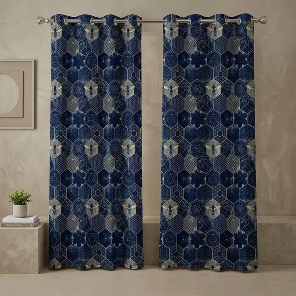 Multicolor_Polycotton_Designer_Printed_Eyelet_Window_Curtain