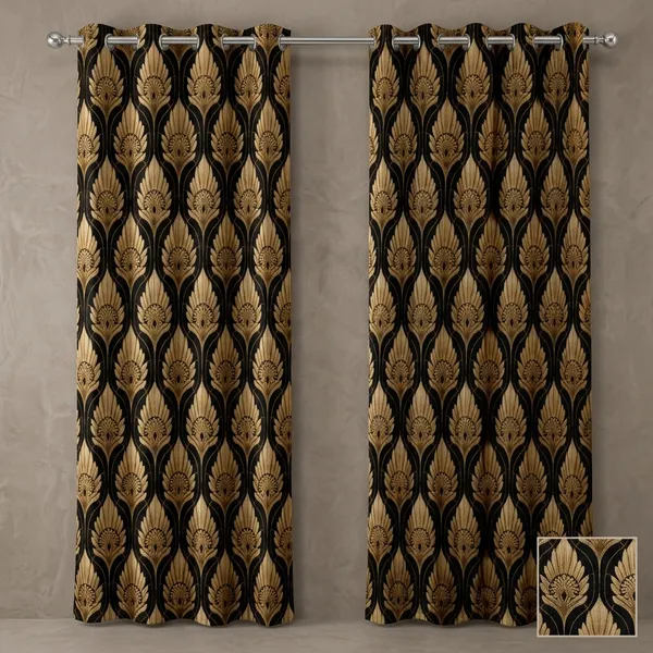 Multicolor_Polycotton_Printed_Eyelet_Window_Curtain